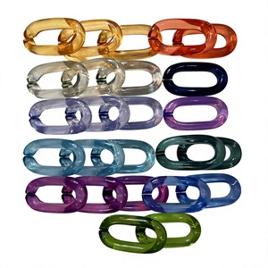 Cadena de resina ecológica con temática de amor, cadena elegante, decoración de lujo para el hogar, decoración moderna para mesa de centro, cadena de eslabones hecha a mano, etc. Por Fci - Product Image 1