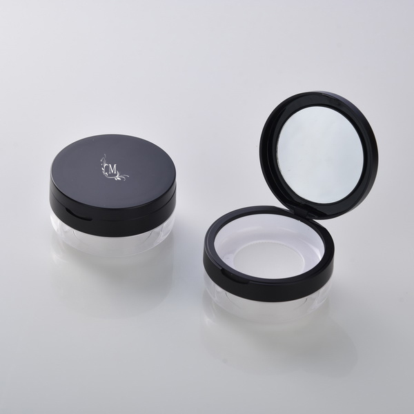 20g 30g Clear Fancy Plastic Make Up Loose Powder Jar Container with Sifter