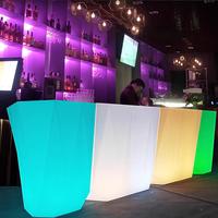 Comptoir de Bar de meubles de boîte de nuit/comptoir de bar à Cocktails Led Portable de barre Mobile mené imperméable à vendre