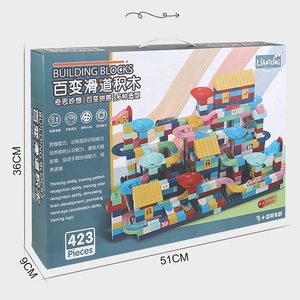 Juego de bloques de construcción de canicas para niños, 423 piezas, carreras de canicas, juguetes educativos - Product Image 6