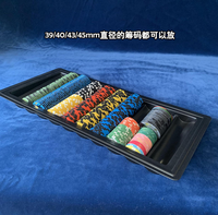 500pcs Capacité de Puce Las Vegas Style Dealer Table Chip Tray Casino Poker Chips Tray