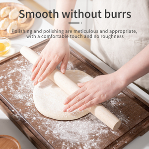 Rodillo francés de madera de goma de 15 pulgadas para hornear rodillo de masa multiusos Fondant Pizza Pie pasteles Pasta galletas - Product Image 3