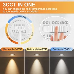 Dip 3cct trượt chuyển đổi <span class=keywords><strong>Dimmable</strong></span> 3cct <span class=keywords><strong>LED</strong></span> MODULE hiệu quả cao SMD IP44 <span class=keywords><strong>GU10</strong></span> MR16 <span class=keywords><strong>LED</strong></span> Spotlight đèn thay thế - Product Image 2