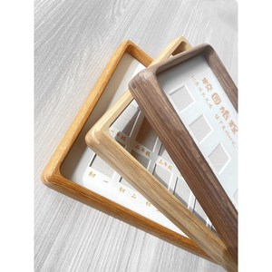 Wood Photo <b>Frame</b> 10 Grid 1 Inch Solid Walnut Rectangle Tabletop Children Baby Record Display New Chinese Style - Product Image 4