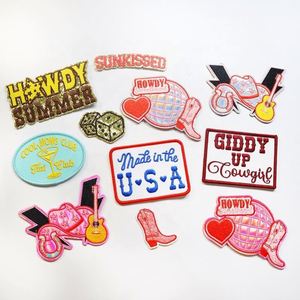 Nouvelles Écussons Brodés « Girl Power » de la Série Rose, Inspirés par les Designers, avec Mots Inspirants, à Thermocoller sur les Vêtements - Product Image 2