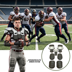 Football Pads EVA <b>Foam</b> <b>Thick</b> for Professional Comprehensive Protection Shock Absorption All Seasons - Product Image 1