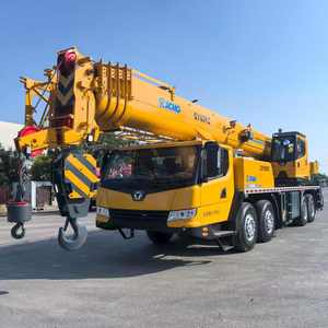 For QY60KC 60 Ton Mobile <b>Crane</b> Truck Yellow Hydraulic PLC Controlled Gearbox Lifting Equipment - Product Image 1