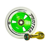 Roues de roller en ligne professionnelles en PU F1 à vitesse élevée, rebond haute élasticité, pour extérieur/piste/route/marathon 90/100/110mm 86A