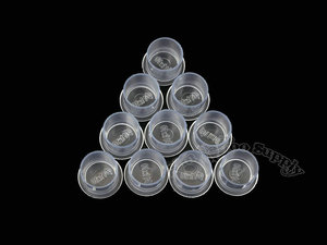 Factory Wholesale 1000pcs Transparent Disposable Tattoo Ink Cup <b>Plastic</b> Pigment <b>Container</b> for Tattoo Studio Supply - Product Image 2