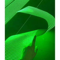 Écran LED flexible externe P5-10, film adhésif pour écran LED, écran transparent LED, écran LED pour fenêtre, à coller sur le verre