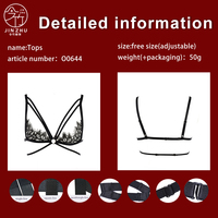 Harnais de corps en dentelle noire pour femme avec anneau en O, sangles élastiques multiples, harnais de cage réglable pour soirée en club