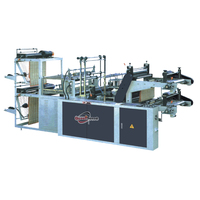Machine automatique DZB-A500 pour la fabrication de sacs en plastique à double couche, pour sacs de courses de supermarché, sacs à poignée, sacs à fond plat et sacs à rouleaux sans noyau