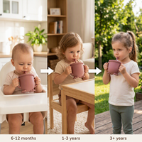 Gobelet d'apprentissage pour tout-petits personnalisé, bec souple anti-fuite, sans BPA, en silicone, pour bébés et enfants
