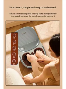 Akıllı Tam Otomatik Yoğurma ve Akupunktur Noktası Masajlı Ayak Masaj Aleti, Müzik Fonksiyonlu, Dezenfeksiyon Özellikli, Yerinde Eğitim Dahil - Product Image 4