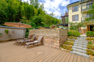 Vente directe d'usine, terrasse composite WPC imperméable pour extérieur, co-extrusion, gaufrage 3D, emboîtable, écologique - Product Image 6