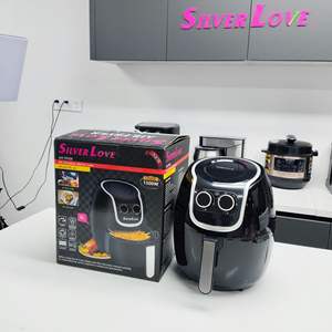 Friteuse à air manuelle efficace à cavité ronde, vente en gros, Afrique, 220v, 1500w, 8L, favorise la circulation de l'air - Product Image 4