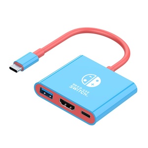 <span class=keywords><strong>Switch</strong></span> 4K 3 em 1 High Speed Smart Adapter Docking Station Converter Portable <span class=keywords><strong>Slim</strong></span> Size com Compact HDTV Interface SD Estilo - Product Image 1
