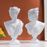 Patung Figurin David Manusia Putih Resin Gaya Eropa dengan Motif Mitologi Yunani untuk Dekorasi Ruang Tamu