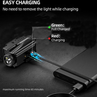 Nouvelle arrivée, lampe torche tactique étanche à LED blanche et laser rouge, lumière de camping, d'urgence, super puissante, pour le travail
