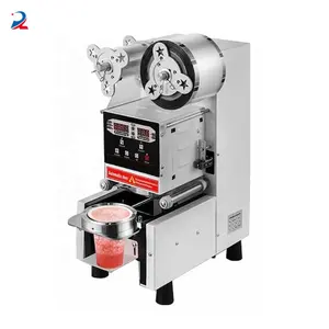 Đầy đủ tự động 220V/110V 90/95mm BOBA cup Sealer cốc nhựa niêm phong máy