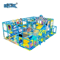 Aire de jeux intérieure de style océan pour enfants, jeux doux avec zone de repos, équipement de jeux intérieur doux