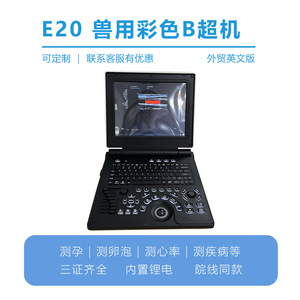 Échographe vétérinaire portable couleur E20 avec sonde linéaire micro-convexe pour diagnostic corporel complet, certifié CE - Product Image 2