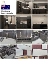 Armoires de cuisine modernes CBMmart avec portes shaker, comptoir stratifié, options marbre, design personnalisé respectueux de l'environnement
