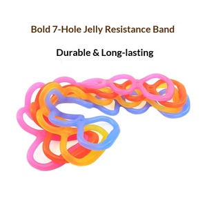 Bande de Résistance YDX en Silicone à Sept Trous pour Étirements, Entraînement de Force, Yoga, Élargissement des Épaules et Détente du Dos - Product Image 5
