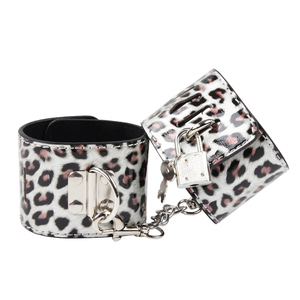 <span class=keywords><strong>SM</strong></span> pour Couples, Jeu de Rôle Fétichiste, Bondage, Menottes en Cuir Imprimé Léopard, Fouet, Collier, Bâillon, Ensemble de Contrainte 18+ - Product Image 4