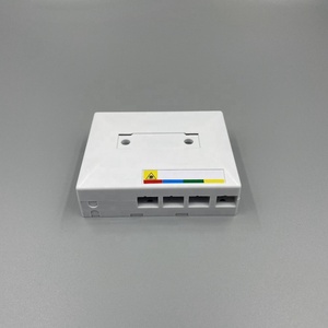 FTTX Fiber Optic Faceplate Desk/<strong>Terminal</strong> Box - 2/4/8 Cores, Fiber Socket Panel with SC Adapter, FTTH Optical Rosette - Product Image 5