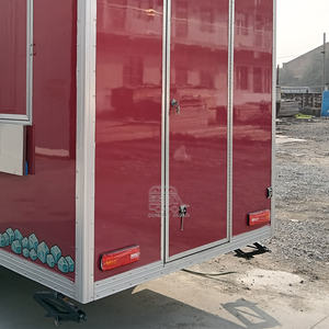 Remolque de cocina móvil cuadrado, homologado por DOT y CE, estándar estadounidense, totalmente equipado, con certificado VIN, en venta. - Product Image 4