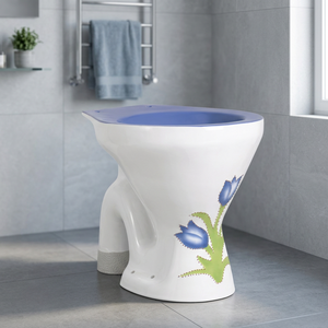 Ensemble WC monobloc en céramique EWC Vitrosa Green de style européen avec double impression, siphon S/P et double chasse d'eau - Product Image 2