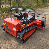 Pabrik Langsung Menyediakan Mesin Pemotong Rumput Robot Crawler dengan Remote Control