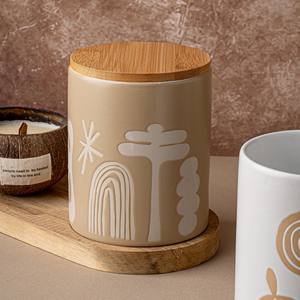 Taza <span class=keywords><strong>de</strong></span> Café <span class=keywords><strong>de</strong></span> Cerámica <span class=keywords><strong>de</strong></span> Alta Calidad sin Asa, Taza <span class=keywords><strong>de</strong></span> Cerámica Naranja <span class=keywords><strong>Sol</strong></span> sin Asa con Tapa - Product Image 6