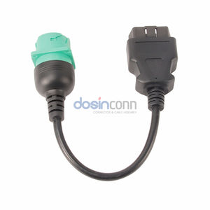 Yeşil tip 2 J1939 teşhis konnektörü ile ağır iş kamyonları için OBD II erkek yeşil J1939 dişi kablo - Product Image 4