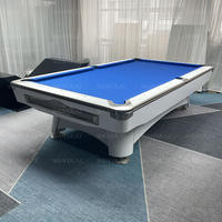 Table de billard professionnelle en ardoise noire de qualité supérieure, prix fabricant, norme internationale, retour de boules, table de billard diamant 9 pieds