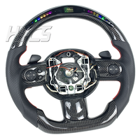 Accessoires de voiture Intérieur LED Volant en fibre de carbone pour BMW Mini Cooper R55 R56 R57 R58 R59