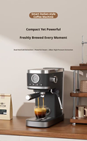 Machine à café semi-automatique intelligente, économe en énergie, facile à utiliser, pour la maison, avec fonction complète de brassage de café