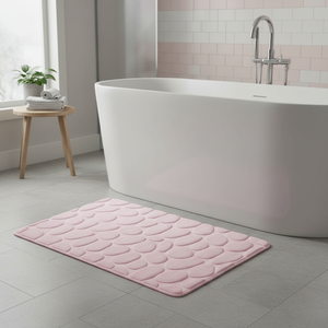 Alfombra de Baño GALET Rosa Pastel 50 x 80 cm - Product Image 3