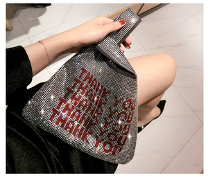 Su misura di bling di cristallo di sera della <span class=keywords><strong>borsa</strong></span> delle donne del sacchetto di tote - Product Image 3