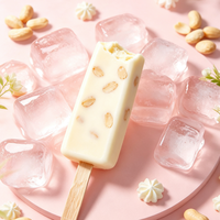 Barres de crème glacée au nougat aux cacahuètes surgelées en gros, marque NaiLong, pour distributeurs et importateurs
