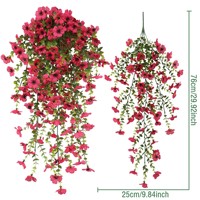 Plantas Artificiales Colgantes de Seda, Coloridas Margaritas Realistas para Primavera y Verano, Decoración para Porche, Patio y Ventana, Flores Artificiales
