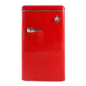 Réfrigérateur ménager <span class=keywords><strong>vintage</strong></span> de couleur noire à alimentation directe en usine 90L - Product Image 6