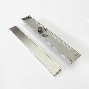 OEM ODM โรงงานป้องกันกลิ่นฝังกระเบื้องเซรามิกที่ซ่อนอยู่ท่อระบายน้ำห้องน้ำสแตนเลสเชิงเส้นท่อระบายน้ำห้องอาบน้ำฝักบัว - Product Image 3