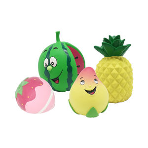 Oynamanın eğlencesini geliştirmek için Squeaker ile tropikal meyve ananas yumuşak kauçuk köpek oyuncak gibi çevre dostu gerçek hayat - Product Image 5