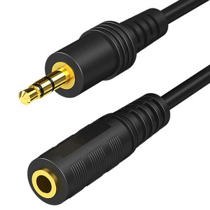Câble <span class=keywords><strong>audio</strong></span> blindé plaqué or haut de gamme 3,5 mm, mâle-femelle, extension auxiliaire <span class=keywords><strong>pour</strong></span> voiture, ordinateur, haut-parleur, <span class=keywords><strong>casque</strong></span> stéréo - Product Image 1
