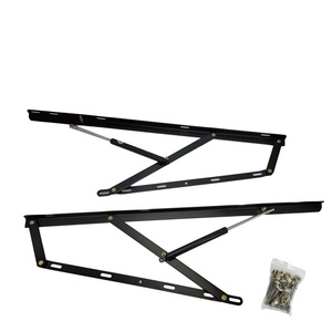 High-Tech Steel Tatami <b>Bed</b> Pneumatic Rod Essential Hardware in Black+<b>White</b> for Comfortable Lifting and Easy Installation - Product Image 2