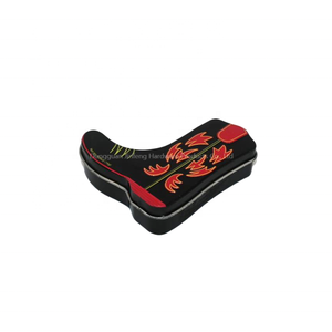 Cowboy Boot Shaped Tin <b>Box</b> Custom Printed Western Novelty Metal Tin Can for Mini Candy <b>Sweets</b> Gift Packaging - Product Image 2
