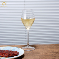 Verre à vin transparent de 9,8 oz, verre à vin rouge et blanc à long pied, verres de dégustation pour Pinot Noir, Chardonnay, dégustation de vins
