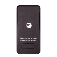 Clavier tactile noir 16 buzzers dispositif d'appel sans fil Vibration dispositif de cueillette de repas sans fil pour magasin de thé au lait